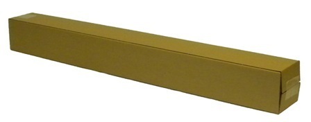 Wellpapp-Faltkarton 1-wellig, 108 x 108 x 1000 mm, braun, für lange Güter