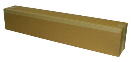 Wellpapp-Faltkarton 1-wellig, 108 x 108 x 430 mm, braun, für lange Güter
