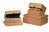 Stülpdeckelkarton, 302 x 213 x 80 mm, 2-teilig, Mikrowellpappe, braun, DIN A4