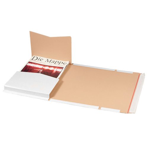 Buchverpackung / Universalverpackung, weiß,  300 x 220 x 80 mm, weiß, DIN A4