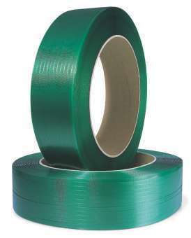 Polyesterband, extrastark, 15,5 mm breit x 2000 lfm, grün, 0,60 mm Stärke