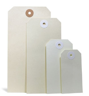 Anhänge-Etiketten, 80 mm breit x 160 mm, weiß, aus Karton, 190 g/qm