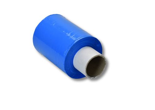 Mini-Stretchfolie, 100 mm breit x 150 lfm., 23µ, blau