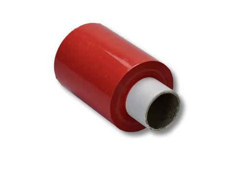 Mini-Stretchfolie, 100 mm breit x 150 lfm., 23µ, rot