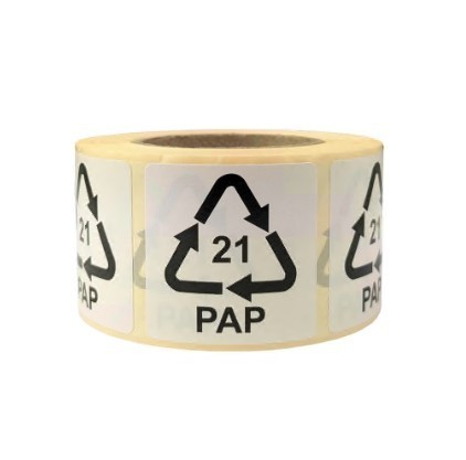 PAP 21 - Etiketten für sonstige Pappe, Format 35x35 mm, weiß