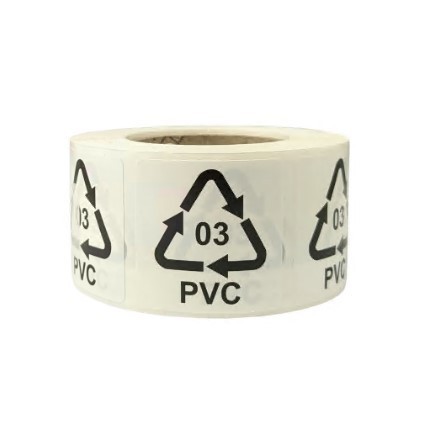 PVC 03 Etiketten für PVC, Format 35x35 mm, weiß